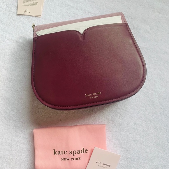 NWT. 3rd price drop! AUTH Kate ♠️ suede saddle bag - Picture 4 of 8
